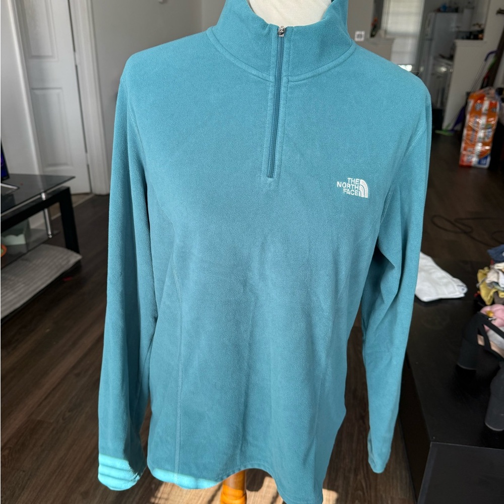The North Face Men’s Zip-Up Teal Sweater